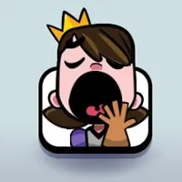 Yawning Princess Emote in Clash Royale